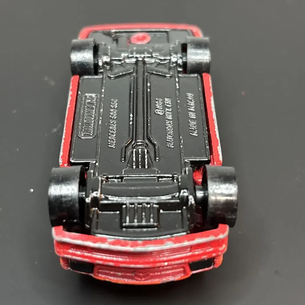 1984 Matchbox Mercedes Benz 500 SEC AMG Rare Color Change Wheels Doors Open VTG